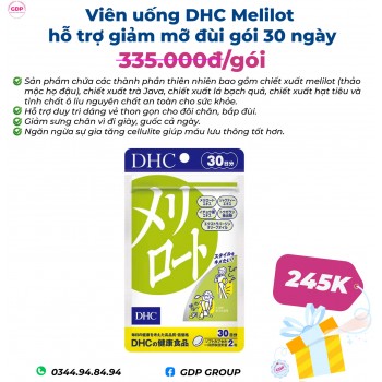 Viên uống DHC Melilot hỗ...