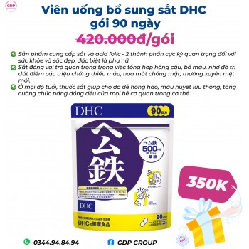 Viên uống bổ sung sắt DHC