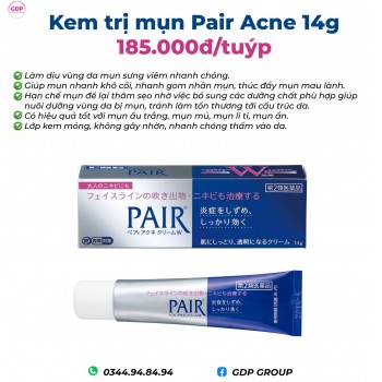 kem trị mụn pair 16 g