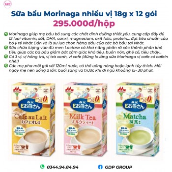 sữa bầu Morinaga 18gx12 gói