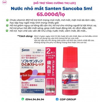 thuốc nhỏ mắt santen 5ml